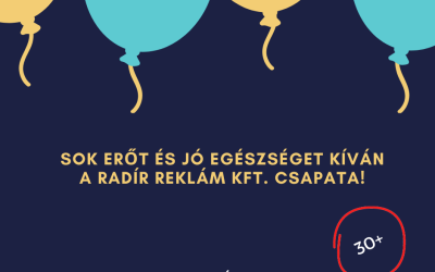 Radír 30 partneri köszöntő