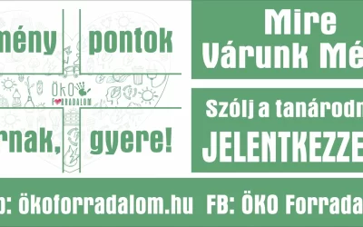 Még lehet jelentkezni az Öko Forradalomra!